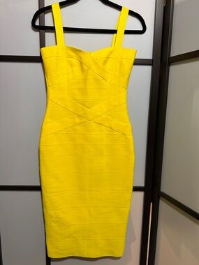 Sunshine Yellow Strappy Midi Dress